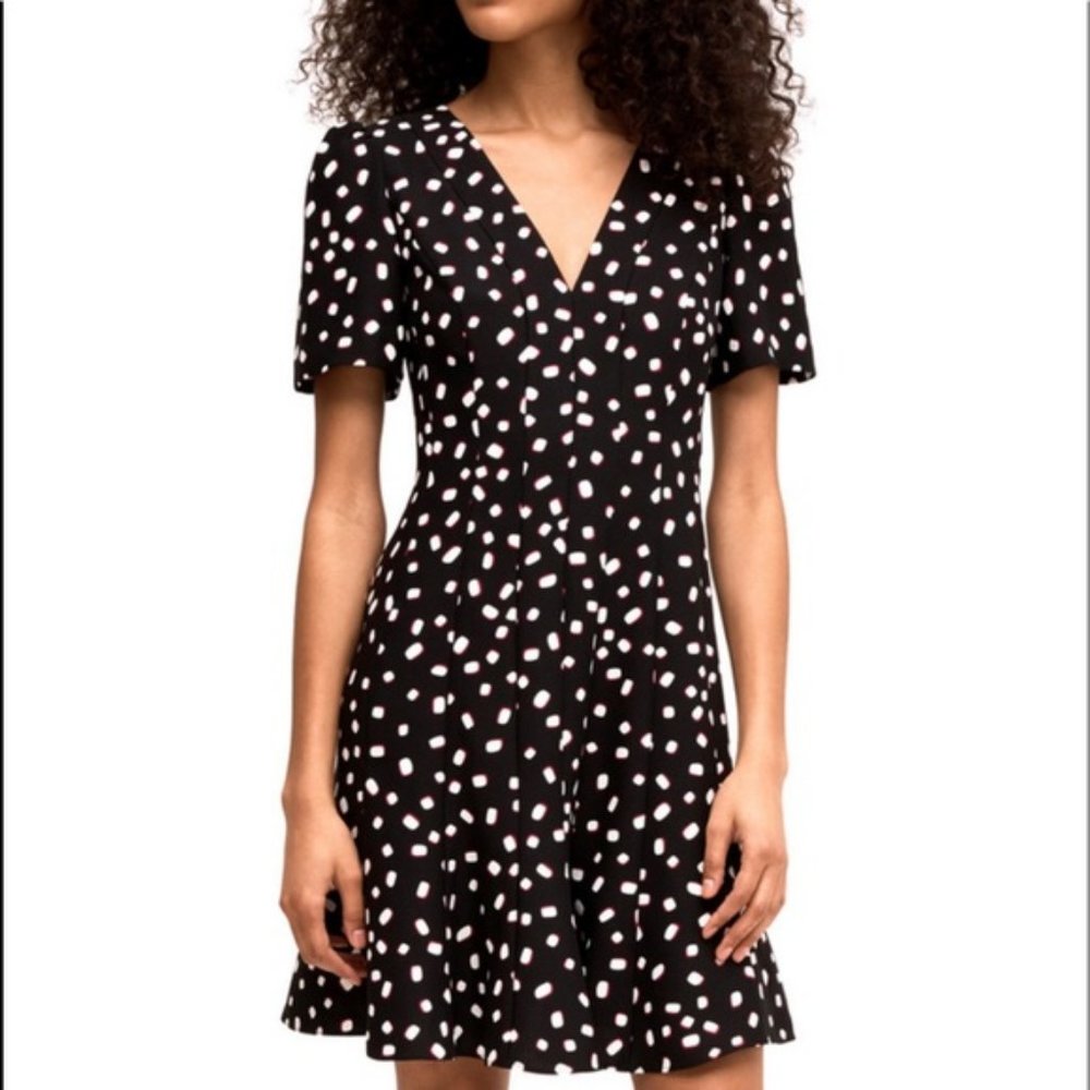 Kate Spade Mallow Dot Crepe Dress